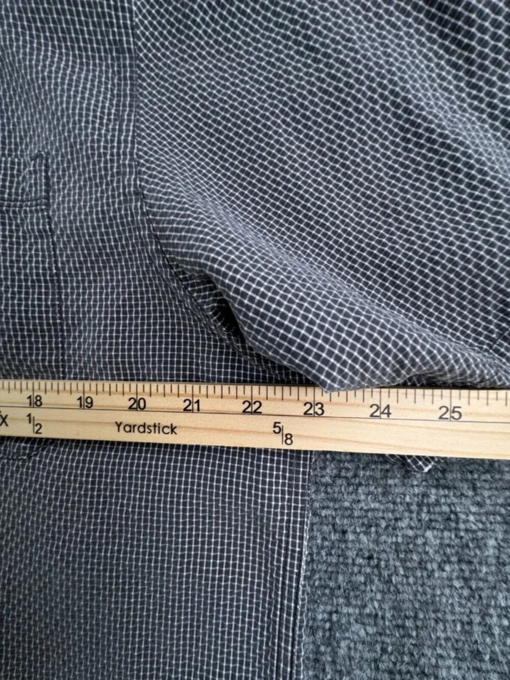 The North Face Shirt Large Grey Check Short Sleeve Button Up Shirt Modal Blend